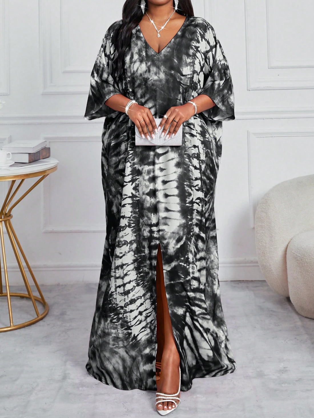 Float through your day in this playful V-neck maxi dress that's bursting with personality! The vibrant floral print dances across the fabric, while the patchwork design adds an artistic twist to your look. With short sleeves for just-right coverage and a flattering V-neckline that frames your face beautifully, this dress is ready for everything from garden parties to casual coffee dates. Swish, twirl, and make an entrance!