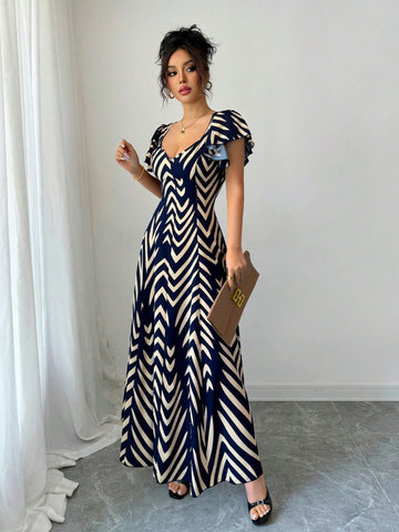 Effortlessly chic and oh-so-comfortable, this V-neck midi dress brings botanical vibes to your warm-weather wardrobe. The flattering leaf print adds visual interest while the elastic waist ensures a perfect fit that moves with you. Whether you're strolling through farmers markets or catching up with friends over brunch, this breezy piece transitions seamlessly from casual day looks to relaxed evening outings. The midi length offers just the right amount of coverage while keeping things light and airy. A spr