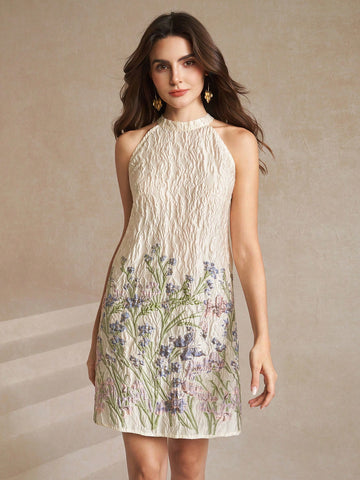 Step into sunshine with this Elegant V-Neck Textured Jacquard Mini Dress! Its playful texture and flattering V-neck make it your go-to for summer vacations or casual days out. Lightweight and breezy, it keeps you comfy while turning heads wherever you wander.