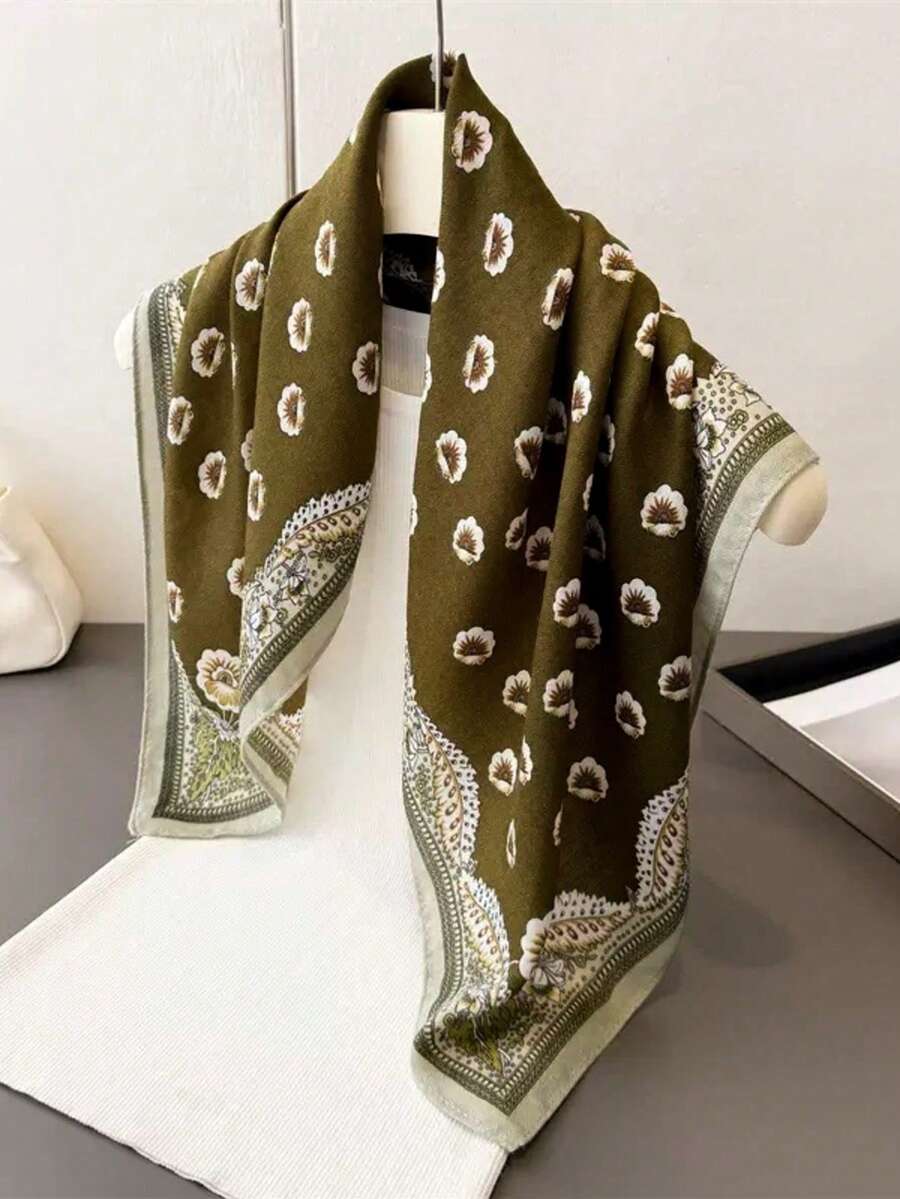 Elevate your everyday style with this sophisticated paisley herringbone scarf. Crafted with a luxurious velvet-like texture, it drapes beautifully and adds instant elegance to any outfit. Whether you're traveling for the holidays or stepping out casually, this versatile accessory transitions seamlessly from day to night. The timeless paisley pattern complements both classic and contemporary wardrobes, making it an essential piece for any season. 