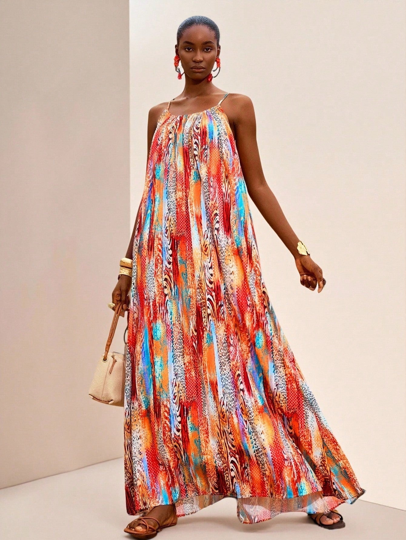 Elegant Vintage Maxi Dress for Women