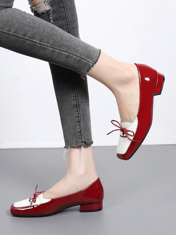 Step up your shoe game with our Elegant Vintage Patchwork Square Toe Chunky Heel Loafers! These stylish and chic loafers are perfect for the modern lady who wants to make a statement. The chunky heel adds a touch of elegance to the vintage patchwork design. Walk in style, comfort, and playfulness with these quirky and unique loafers.