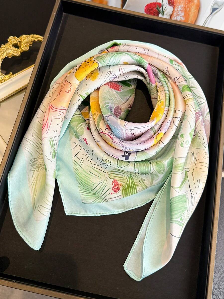Elevate your spring and summer style with this stunning vintage-inspired satin scarf. Featuring intricate boho-printed patterns, this lightweight neck shawl drapes beautifully and adds an effortless touch of elegance to any outfit. The smooth satin finish catches the light gracefully, making it perfect for casual outings, weekend getaways, or layering over dresses. Versatile enough to wear as a neck accessory, headwrap, or shoulder shawl, this piece brings timeless charm and bohemian flair to your seasonal 