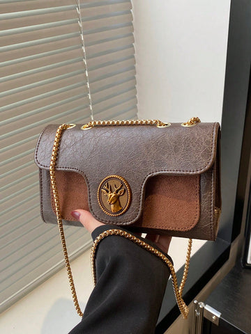 Step out in style with this Elegant Vintage Shoulder Bag! Its retro leather finish and chic chain strap add a fun twist to any outfit, making it the perfect crossbody for day or night. Lightweight yet roomy enough for your essentials, this bag combines classic charm with playful energy to keep you looking fabulous wherever you go.