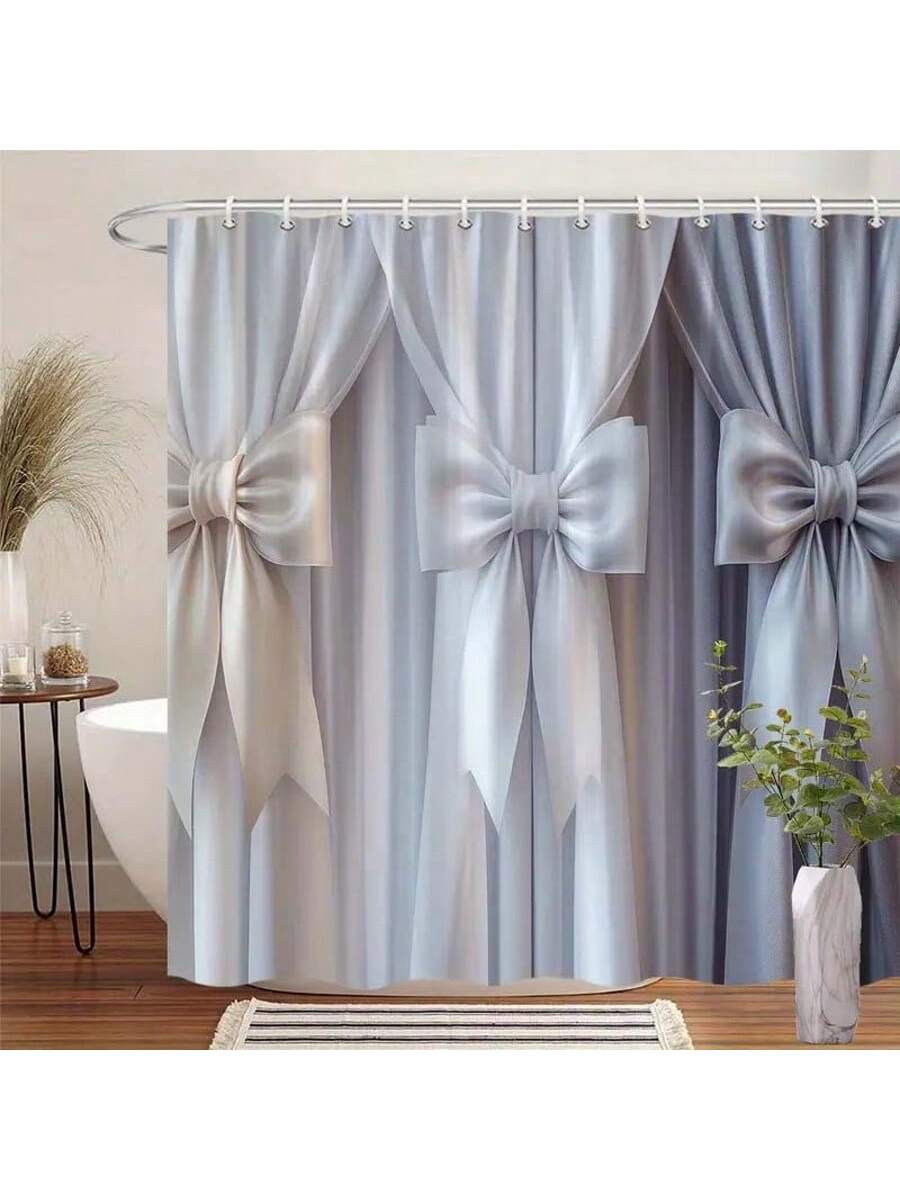 Transform your bathroom into a whimsical oasis with our Elegant Waterfall Shower Curtain! This 70x70-inch beauty features a charming large bow that adds a touch of personality to your daily routine. The luxurious beige, white, and gray color palette plays well with any bathroom style, making it the perfect splash of elegance without taking itself too seriously. Who knew shower curtains could be this fun?