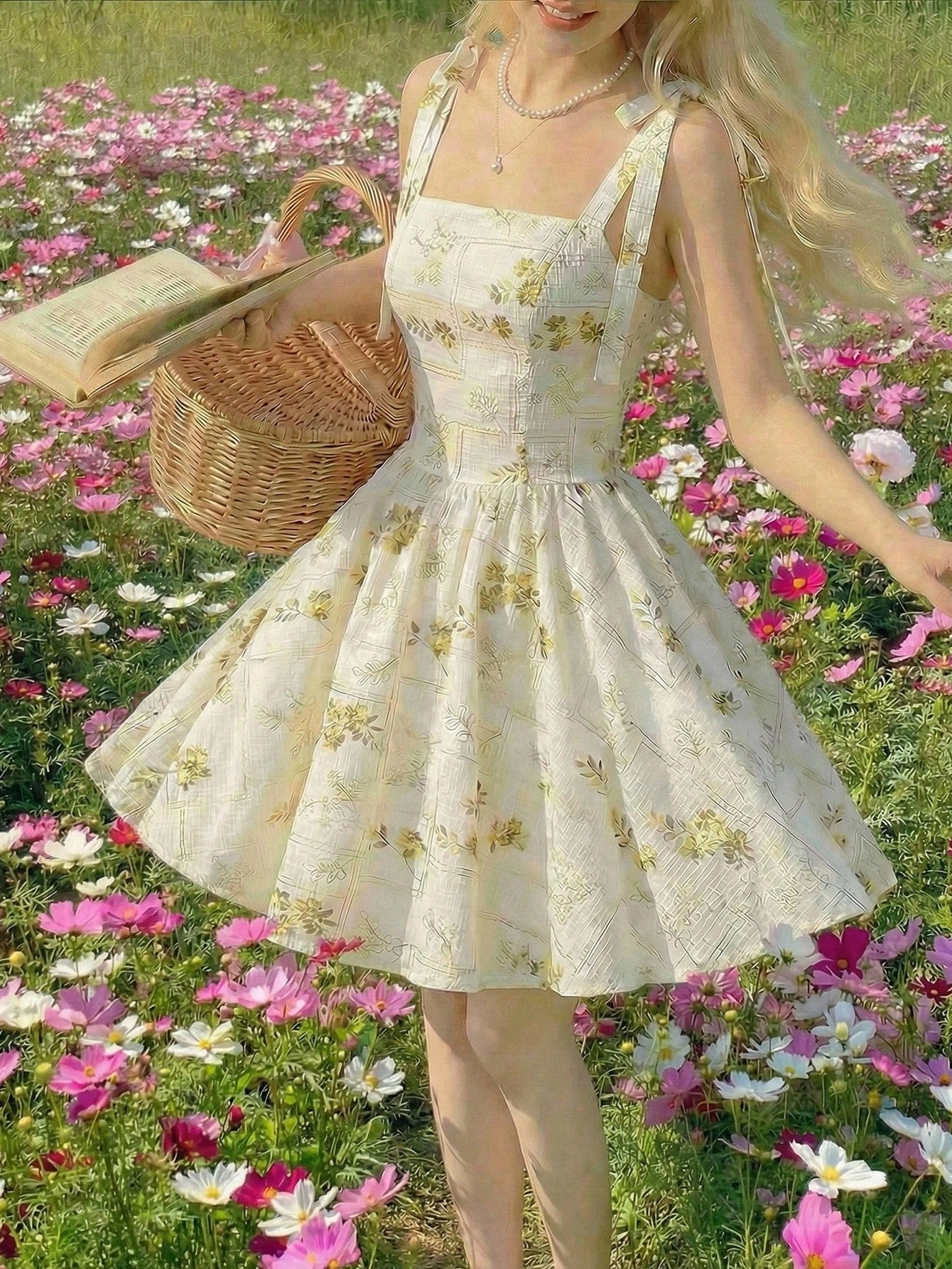 Elevate your special occasion wardrobe with this sophisticated white embroidered dress, designed for those who appreciate refined elegance. The delicate embroidery detailing adds texture and visual interest, while the backless silhouette creates a modern, daring aesthetic. A charming tie-up bowknot at the back provides both structural support and a distinctive design element. Perfect for summer weddings, spring celebrations, and upscale events, this dress balances timeless femininity with contemporary style