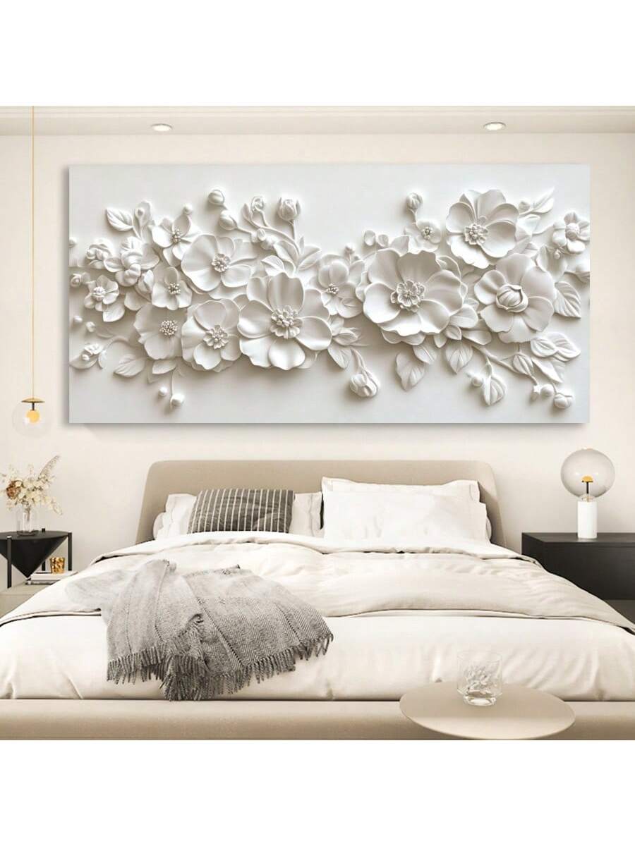 Add a touch of whimsy and charm to your modern home décor with our Elegant White Flowers and Butterfly Canvas Art. This art piece features delicate white flowers and a playful butterfly, making it the perfect addition to any room. Bring a touch of elegance and fun to your space with this unique canvas art.
