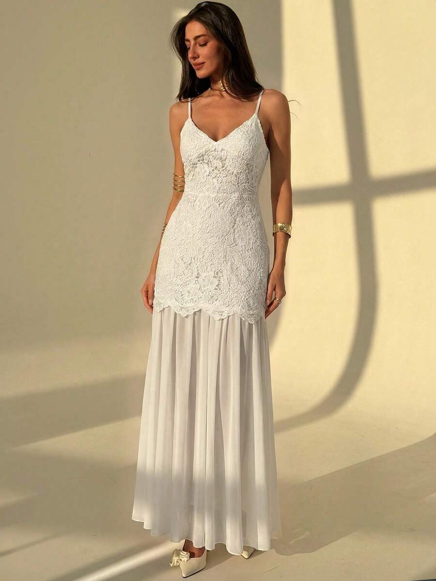 Experience the breathtaking fusion of neoclassical lace heritage and sharp, modern architectural tailoring. This stunning white lace ensemble is meticulously designed for the woman who values a high-fashion, "quiet luxury" approach to matrimonial dressing—the ultimate centerpiece for prestigious bridal showers, exclusive weddings, and high-authority special occasions.