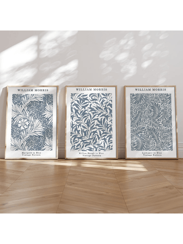 Bring a splash of whimsy to your walls with this Elegant William Morris Botanical Canvas Set. Featuring charming blue floral designs, it’s the perfect playful twist to freshen up any modern space. Watch your room bloom with style and personality!