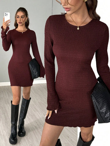 Make a statement this season in our stunning wine red bell sleeve mini dress. The dramatic bell sleeves add a touch of vintage-inspired elegance, while the rich burgundy hue flatters every complexion. Perfect for holiday parties, New Year's celebrations, and romantic Valentine's occasions, this dress transitions effortlessly from festive gatherings to date night. The flattering mini length and flowing silhouette create a chic, feminine look that turns heads. Whether you're toasting to new beginnings or cele