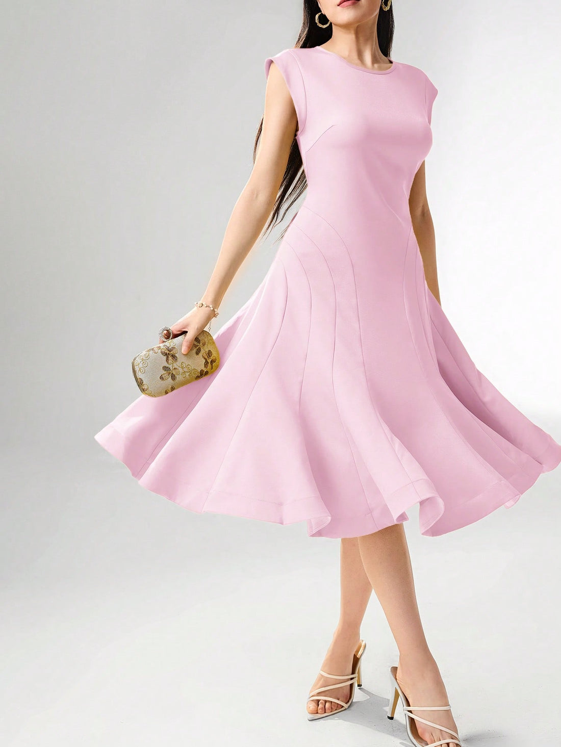 Twirl into any event with our head-turning A-Line dress! This sassy number features a flattering round neck and a no-fuss zipper closure that says "hello convenience." Whether you're dancing at a wedding or turning the office into your personal runway, this dress brings the fun while keeping it classy. Your closet's new BFF has arrived!