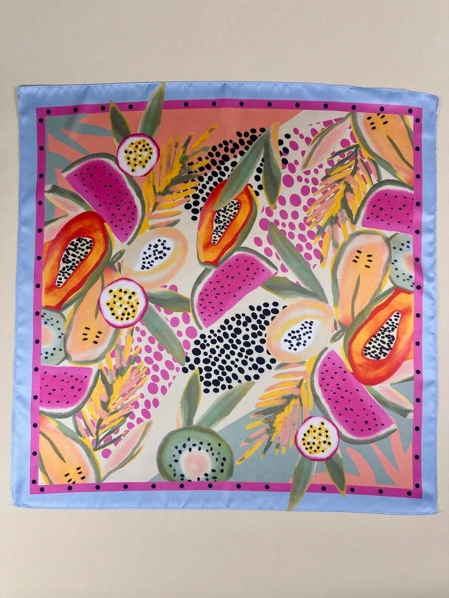 Elevate your accessory collection with this luxurious silk scarf, featuring a captivating floral print that brings timeless elegance to any outfit. Crafted from premium silk, this versatile piece drapes beautifully as a neckerchief, hair accessory, or beach cover-up, making it the perfect companion for holiday getaways and everyday sophistication. The soft, flowing fabric feels gentle against your skin while the vibrant floral design adds a touch of natural beauty and charm. 