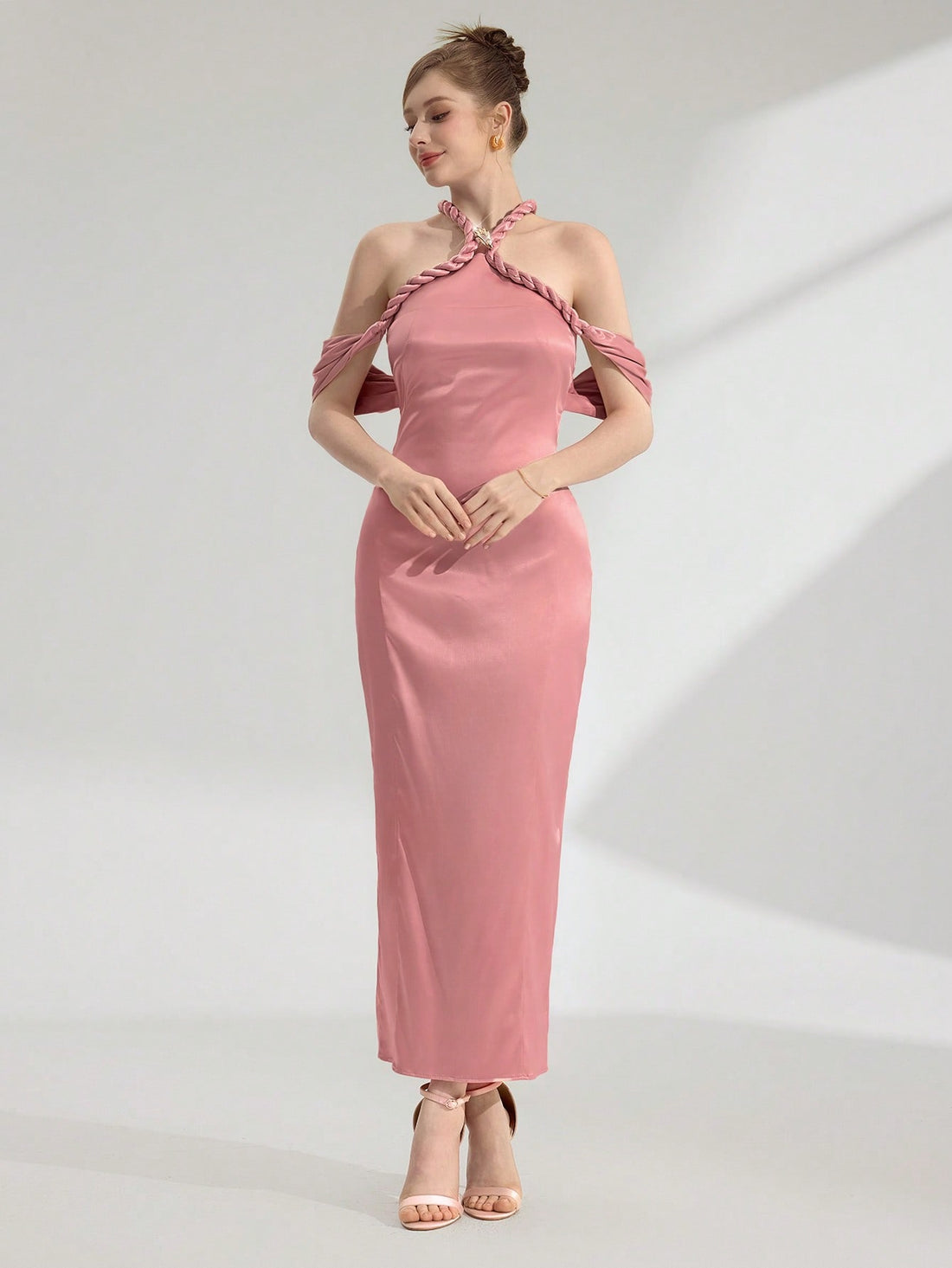 Slip into sophistication with this stunning formal gown that's ready for anything—from birthday bashes to casual outings and glamorous parties. Designed with elegance in mind, this versatile dress transitions seamlessly from day to night, making it your go-to choice for every special moment. Whether you're celebrating milestones or simply want to feel fabulous, this gown delivers timeless style with a modern twist. Perfect for the woman who refuses to choose between comfort and class!