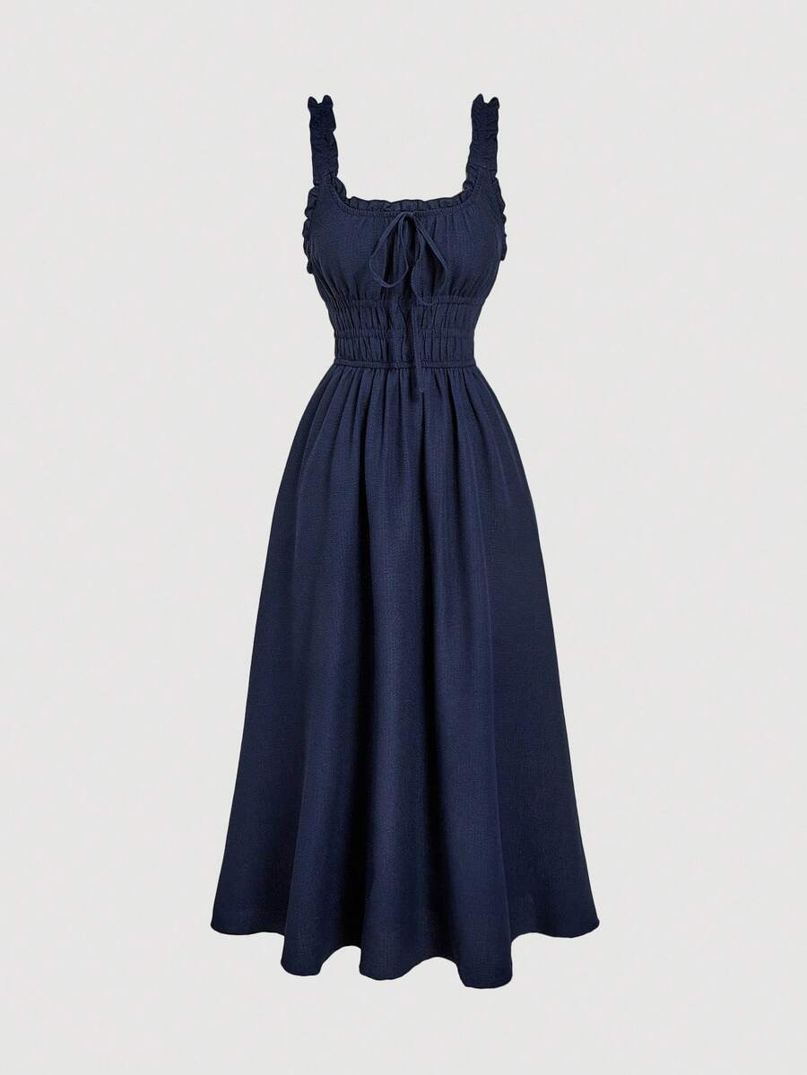 Exude Timeless Charm with Our Elegant Polka Dot Bow Ruched Dress!

Embrace a classic yet playful aesthetic with this stunning polka dot masterpiece. Designed to blend vintage-inspired romance with a modern, flattering fit, this dress is your go-to choice for sun-drenched getaways and vibrant summer celebrations.

Iconic Polka Dot Pattern: The timeless polka dot print offers a sophisticated yet whimsical look that never goes out of style, making it a standout piece for any wardrobe.



Charming Bow Detail: F