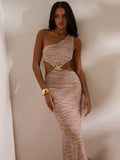Elevate your seasonal wardrobe with this sophisticated sleeveless dress, designed for warm-weather elegance. The strategic cutout waist creates a flattering silhouette while maintaining refined appeal, while delicate starfish embellishments add a coastal-inspired touch perfect for holiday getaways. Crafted for comfort and style, this piece transitions seamlessly from daytime outings to evening occasions. Ideal for spring and summer celebrations, it pairs effortlessly with sandals or heels for versatile styl