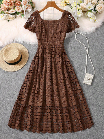 Get ready to turn heads in this Elegant Maxi Dress featuring a unique Square Neck design and trendy Mesh Panel accent. Perfect for any occasion, this dress will make you feel confident and stylish. Elevate your wardrobe with this must-have piece.