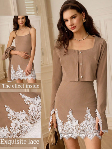 Indulge in a chic and sophisticated look with our Elegant Women's Square Neck Color Block 2-Piece Set. Perfect for parties and seasonal celebrations, this set features a stylish square neckline and playful color blocking. Make a statement and stand out from the crowd with this unique and fashionable ensemble.