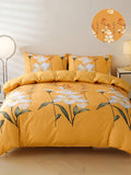 Brighten your bedroom with the Elegant Yellow Lily Duvet Cover Set! Crafted from soft microfiber, this all-season bedding keeps you cozy and comfy year-round. Featuring cheerful yellow lilies and matching pillowcases, it’s the perfect playful touch to refresh your space or surprise someone special with a delightful home gift. Sweet dreams never looked so sunny!
