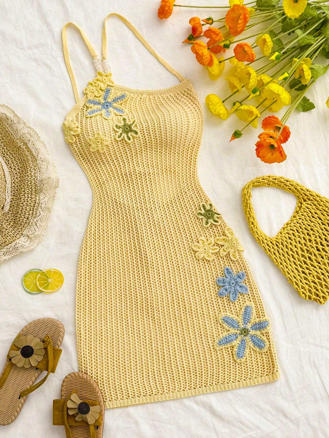 Get ready to turn heads in this stunning Elegant Yellow Summer Top! Perfect for romantic dates, beach vacations, and festive occasions, this top will add a touch of elegance to any outfit. Its vibrant yellow color will make you stand out, while its lightweight and flowy design will keep you comfortable all day long.