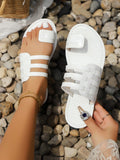Step into summer fun with these elegant and comfortable women's flat round toe mirror sandals. Perfect for beach parties or daily wear, their shiny mirror finish adds a playful sparkle to any outfit while keeping your feet cool and comfy all day long. Whether you're strolling on the sand or dancing under the sun, these sandals bring style and ease together effortlessly.