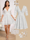 Step into summer with a touch of vintage charm in this elegantly embroidered white A-line dress. Its flattering silhouette and delicate detailing make it the perfect choice for weddings or any sunny occasion where modesty meets style. Light, breezy, and effortlessly graceful, this dress will have you twirling through the season with playful sophistication.