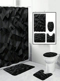 Transform your bathroom into a unique and stylish space with our 3D Black Graphic Pattern Shower Curtain. Elevate your shower experience with this high-quality curtain that features a modern and eye-catching design. Say goodbye to boring bathrooms and hello to a whole new level of decor!