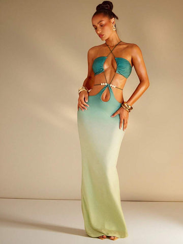 Radiate Effortless Sophistication in Our Women's Vacay Halter Neck Minimalist Dress!

Embrace the "less is more" philosophy with a silhouette that defines modern vacation luxury. This stunning halter-neck masterpiece is designed for the woman who seeks a clean, architectural look that feels as light as a sea breeze—perfect for high-end resorts and sun-drenched escapes.

Sleek Halter Neckline: The elegant wrap-around neck design beautifully showcases your shoulders and back, providing a sophisticated, sun-ki