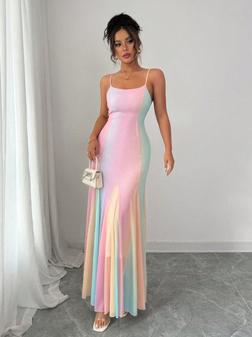 Step into sunshine with the Rafferiza Rainbow Chiffon Vacation Dress! Light and airy, its colorful chiffon fabric and delicate spaghetti straps make every summer day feel like a breeze. Perfect for beach strolls or evening adventures, this dress adds a splash of joy to your vacation wardrobe while keeping you cool and carefree.