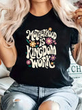 Celebrate motherhood with our Embrace Motherhood t-shirt! Made with soft, high-quality fabric, this stylish shirt boldly proclaims 