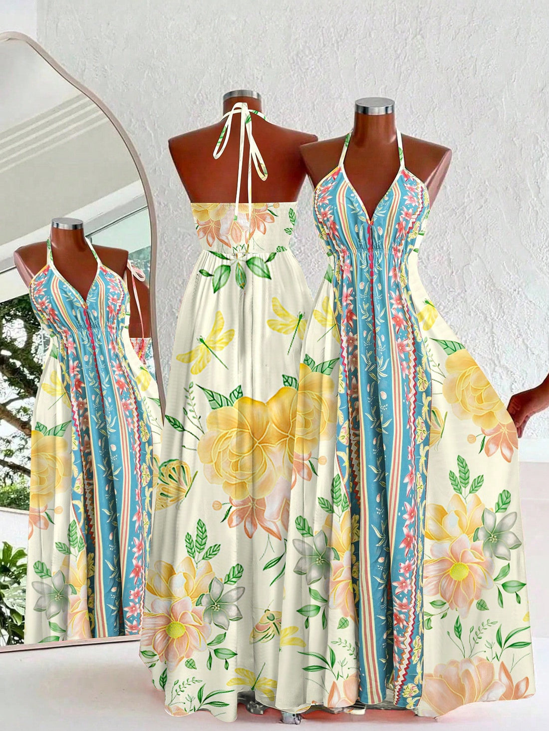 Get ready to soak up the sun in style with this Bohemian Printed Sleeveless Beach Dress. Its breezy, lightweight fabric and vibrant print make it perfect for carefree summer days by the shore. Slip it on for effortless comfort and a playful look that captures the spirit of endless beach adventures.