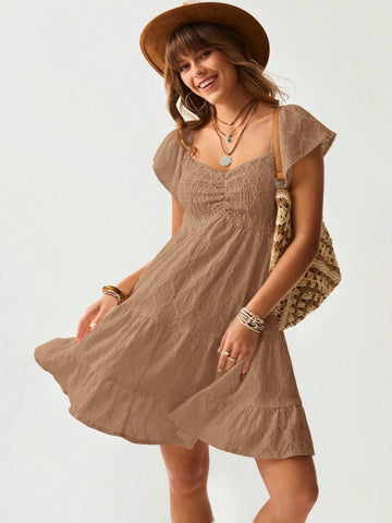 Twirl into summer adventures with this dreamy white mini dress! Delicate ruffles and lace details add a touch of Western romance to your vacation wardrobe. Perfect for beach strolls, outdoor brunches, or sunset cocktails. This playful piece combines casual comfort with head-turning style – just add your favorite sandals and you're ready for whatever the day brings!