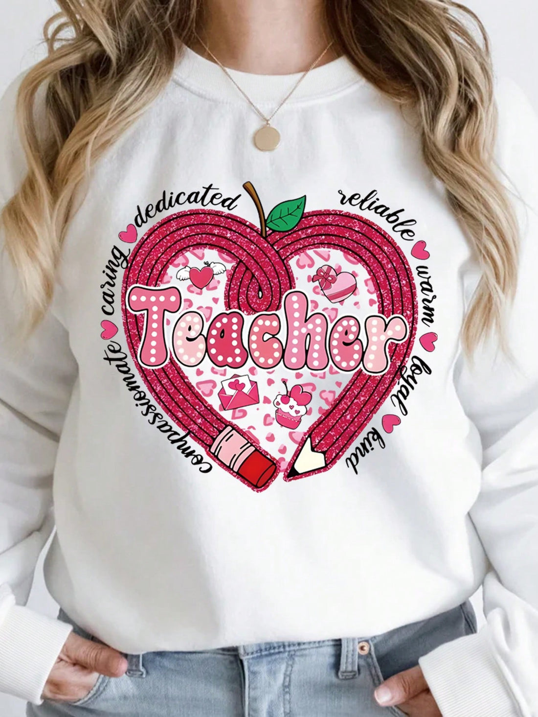Show your love for teaching and fashion with our Embrace Teacher Love: Plus Size Valentine's Day Collection. Celebrate your curves and uniqueness in style. Perfect for the playful and passionate teacher in you. Limited edition, so grab your favorite pieces while you can!