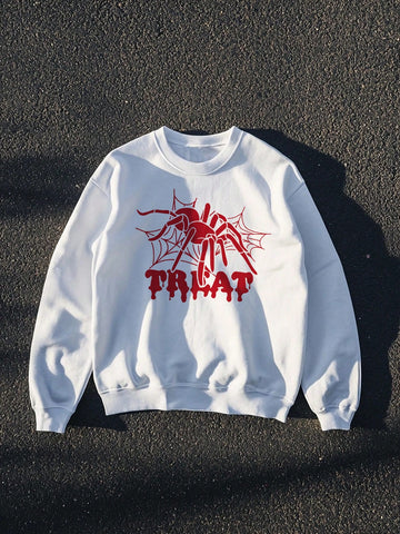 Get in touch with your adventurous side with our Men's Spider Print Crew Neck Long Sleeve Sweatshirt! Featuring eye-catching spider print design, this sweatshirt is perfect for adding some edgy style to your wardrobe. Made with soft and comfortable fabric, this sweatshirt will keep you warm and stylish all day long. Embrace your wild side today!