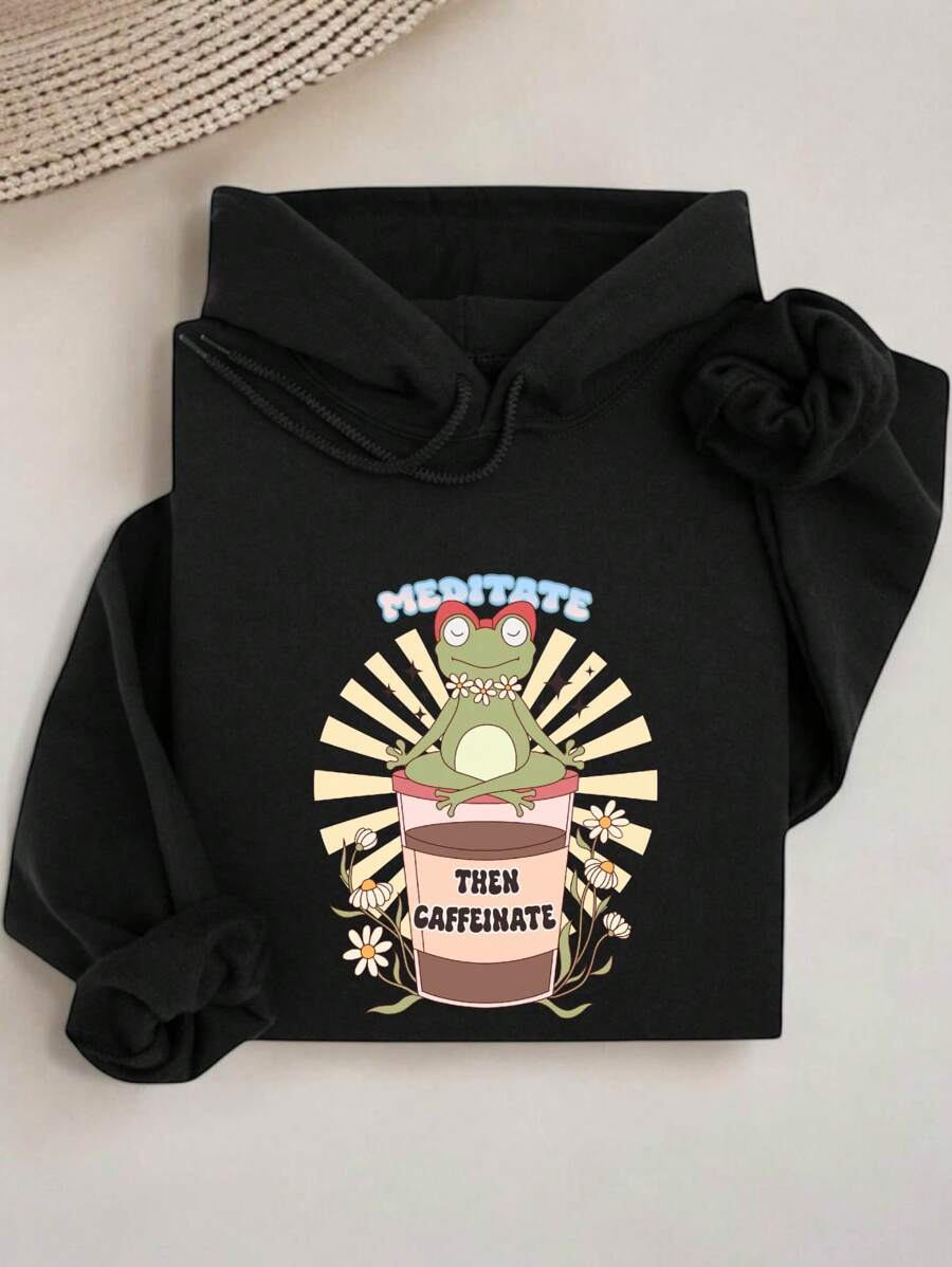 Start your day the right way with the 'Meditate Then Caffeinate' Hoodie. Designed for coffee lovers and medical students alike, this cozy hoodie blends calm vibes with a caffeine kick. Whether you're hitting the books or just relaxing, it’s the perfect companion to keep you comfy and motivated. Embrace your inner zen while showing off your love for meditation and coffee in a fun, playful style.