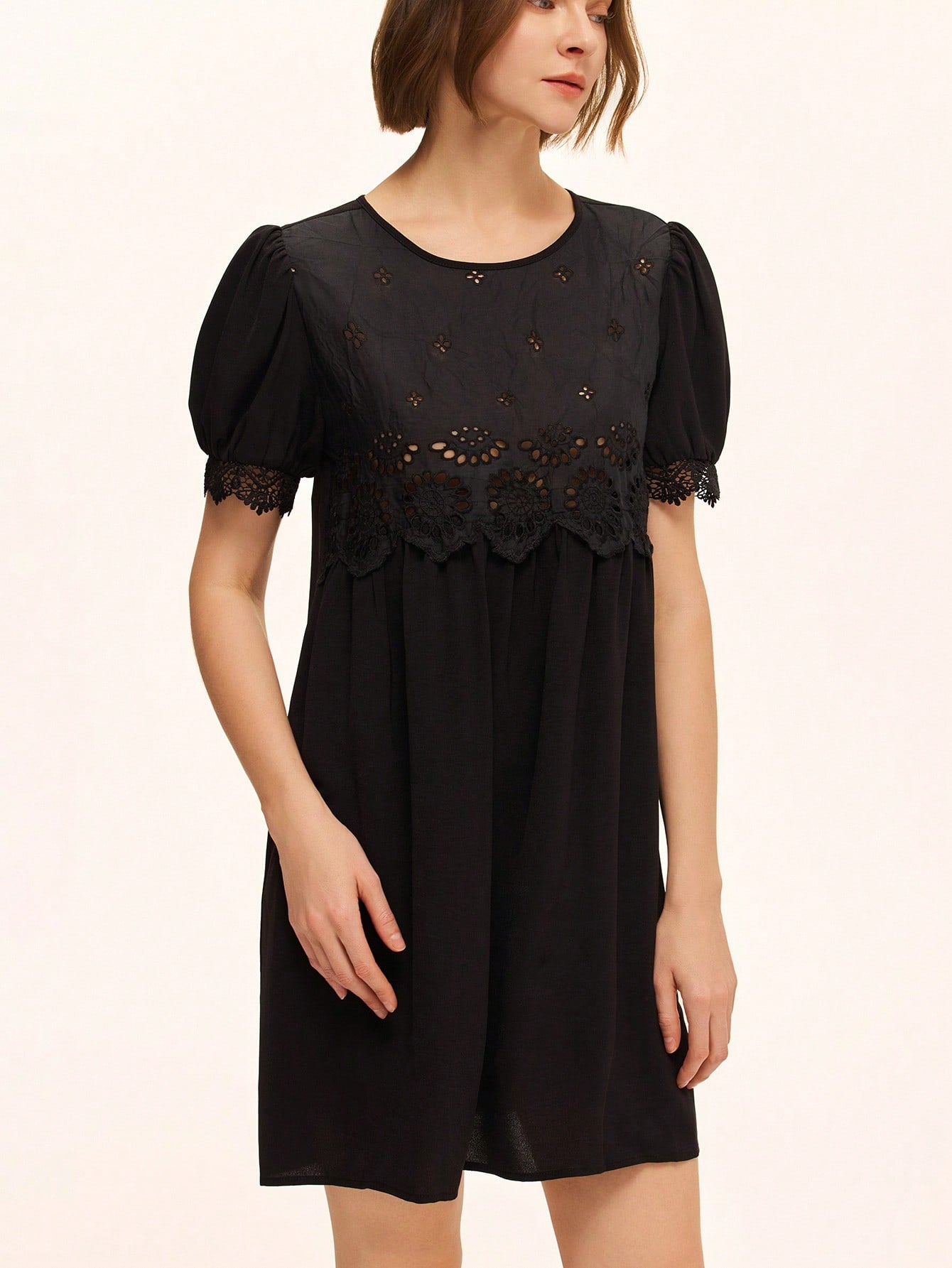 Step out in style with this playful green dress featuring delicate embroidery and a flattering gathered waist. The round neck design adds a chic touch, making it perfect for sunny days or casual outings. Comfortable and charming, it’s your go-to for effortless fun and flair.