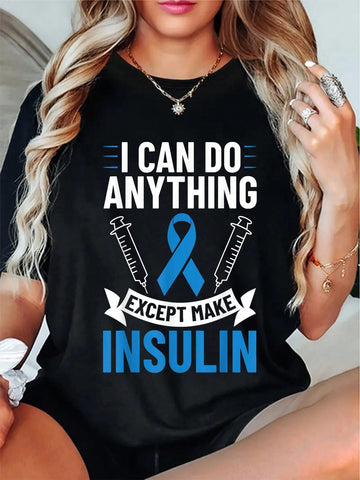 Show off your support for diabetes awareness with our fun and stylish Empower Your Journey: Diabetes Fighter T-Shirt. Not only will you make a statement, but you'll also feel empowered on your journey to fight against this disease. Take a stand with style!