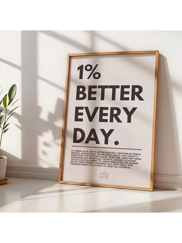 Transform your walls into a daily dose of inspiration with our "Better Every Day" motivational canvas art. This vibrant piece combines uplifting typography with eye-catching design, making it the perfect companion for any space craving a positivity boost. Whether you're decorating a bedroom, sprucing up your office cubicle, or adding character to a classroom, this canvas delivers an encouraging reminder that growth happens one day at a time. Durable, fade-resistant, and ready to hang, it's the kind of art t