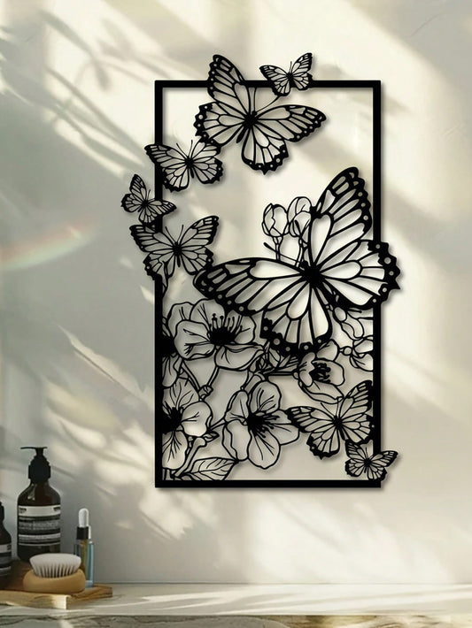 Elevate your home décor with our Enchanting Butterfly Floral Metal Wall Sculpture. This stylish piece features intricate butterfly and floral designs that add a touch of elegance to any room. Crafted from high-quality materials, it's a durable and eye-catching addition to your space. Transform your walls into a work of art and impress your guests with this enchanting sculpture.