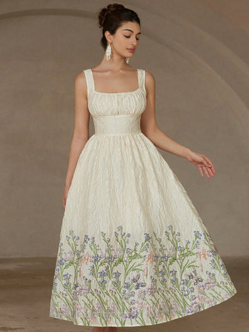 Step into sunshine with this enchanting sleeveless maxi dress, adorned with delicate floral and butterfly embroidery that dances with every breeze. Perfect for spring and summer days, it brings a touch of whimsy and lightness to your wardrobe, letting you float through warm afternoons in effortless style. Whether you're chasing butterflies or making memories, this dress is your playful companion for joyful moments.