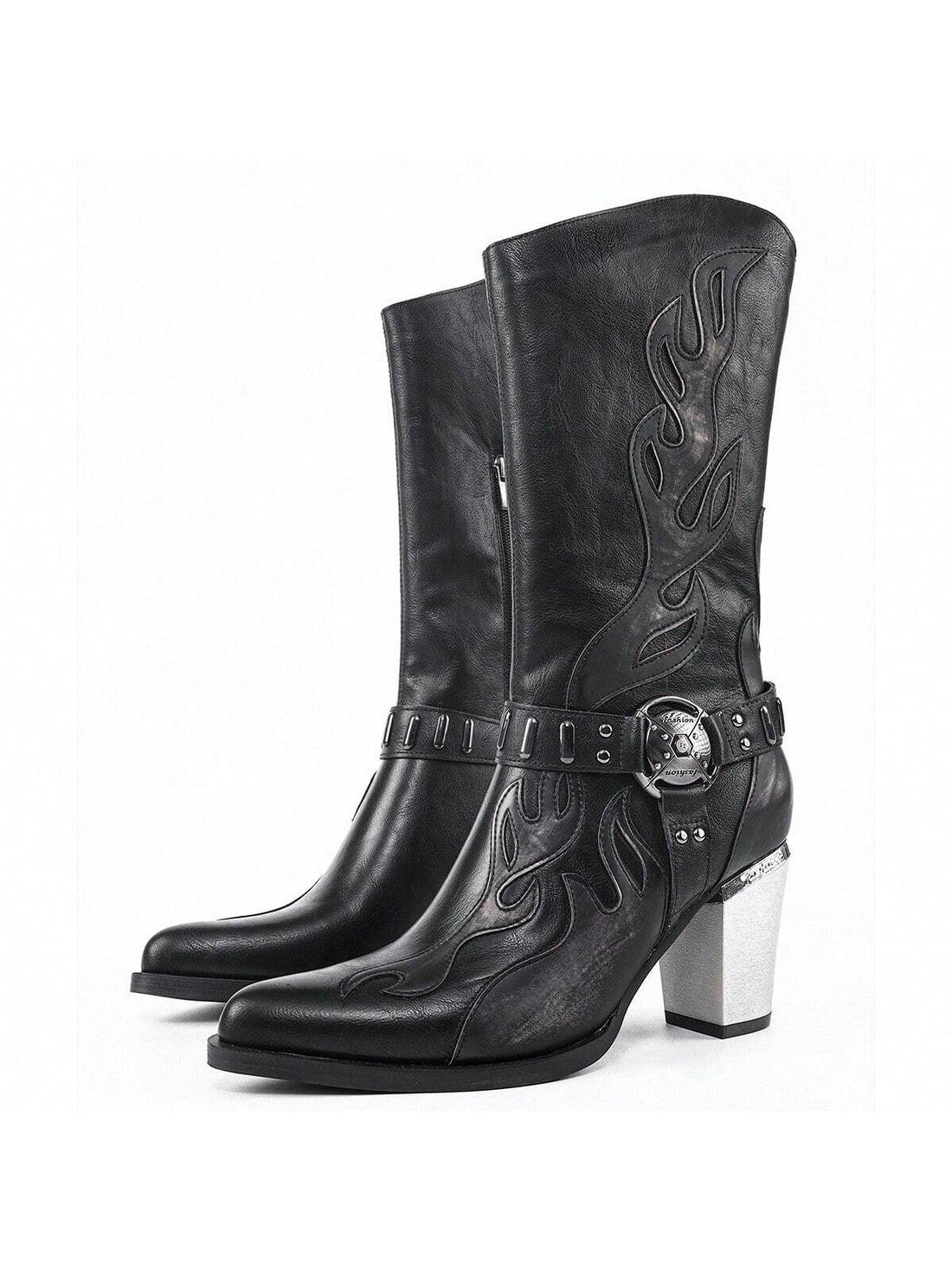 Indulge in luxurious style with our European High-End Personality High-Top Boots. These retro-inspired boots exude sophistication and elegance, perfect for any modern woman. With handcrafted details and a high-top design, these boots offer both comfort and style. Elevate your wardrobe with our European High-End Personality High-Top Boots today!