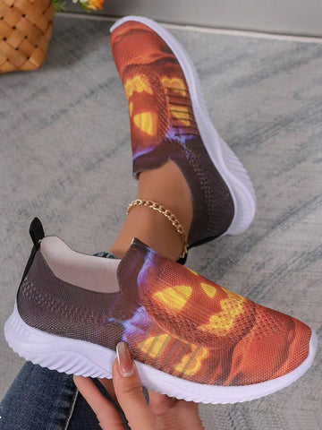 Experience both comfort and style with our Halloween Edition Lightweight Knitted Mesh Sports Shoes. Crafted with breathable and durable mesh material, these shoes will keep your feet feeling refreshed and supported during any physical activity.
