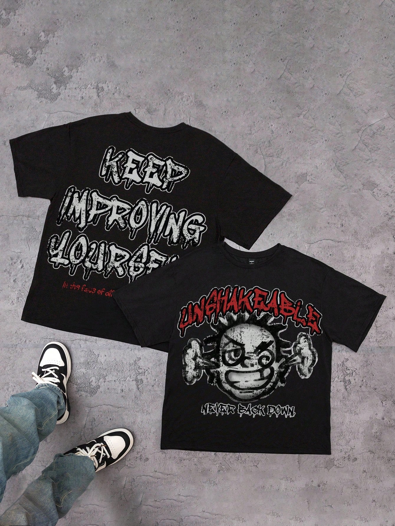 Tired of boring t-shirts? Express yourself with our casual slogan tees for men! Let your personality shine with unique designs and witty phrases. Stand out from the crowd with a touch of humor in your wardrobe. Be yourself and have fun!