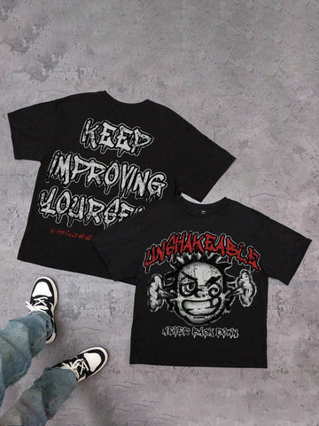 Tired of boring t-shirts? Express yourself with our casual slogan tees for men! Let your personality shine with unique designs and witty phrases. Stand out from the crowd with a touch of humor in your wardrobe. Be yourself and have fun!