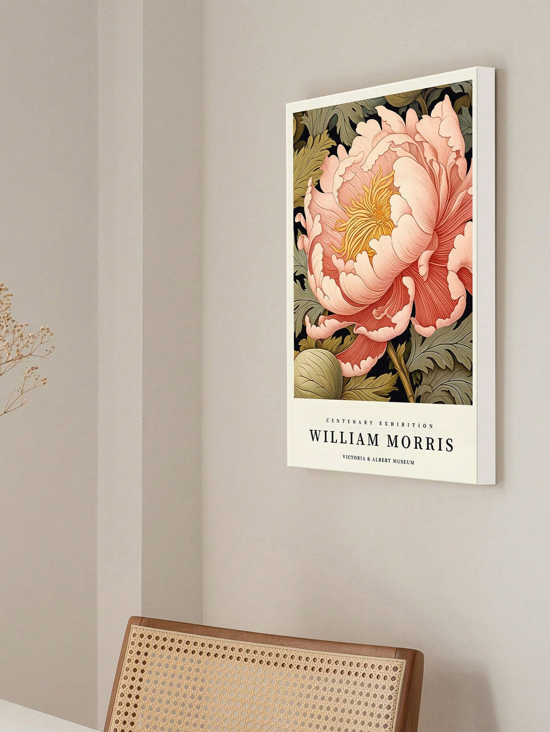 Bring a touch of timeless charm to any space with this delightful 3-piece William Morris botanical wall art set. Featuring vintage floral designs bursting with natural beauty, these canvas prints effortlessly brighten your living room, bedroom, or office. Let these whimsical blooms cheer up your walls and spark conversation with their classic yet playful appeal.