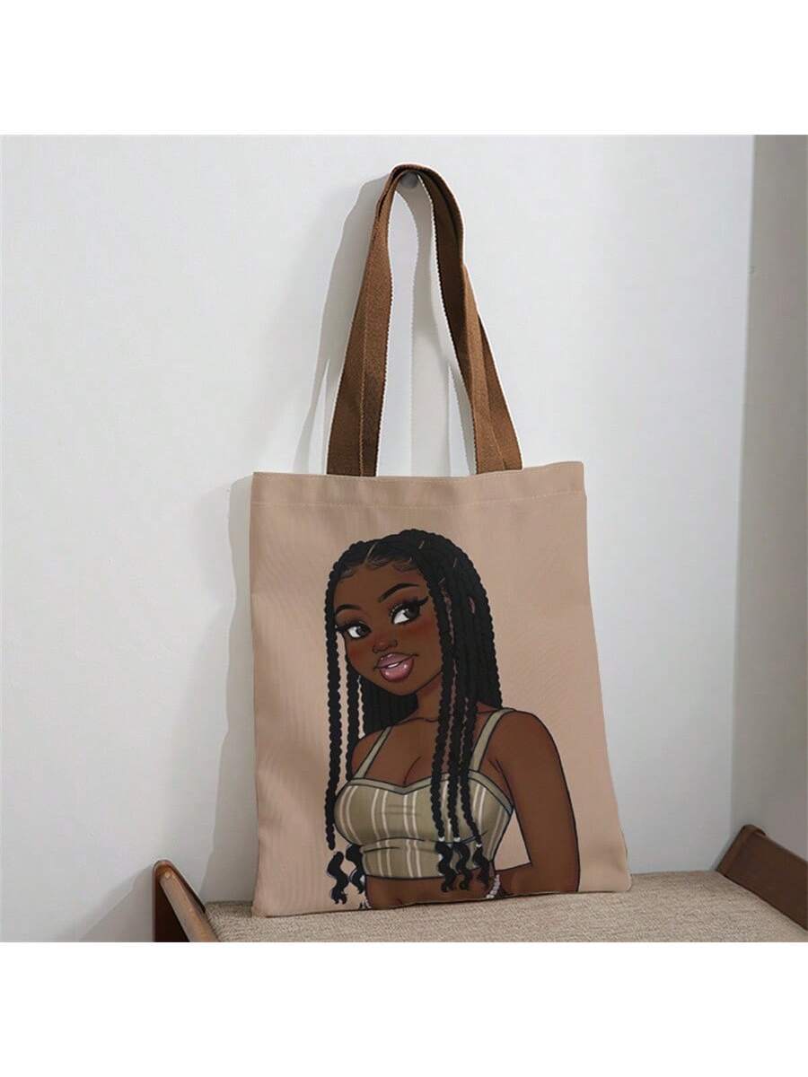 Carry your style everywhere with this versatile double-sided portrait print shoulder bag. Perfect for beach days, shopping trips, or everyday adventures, this reusable tote combines fashion with function. The eye-catching design features striking artwork on both sides, ensuring you look great from every angle. Durable construction handles your essentials with ease, while the comfortable shoulder straps make it easy to carry. 