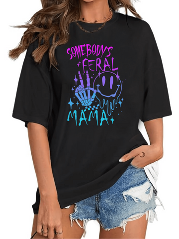 For moms who embrace their wild side, the Feral Mama T-Shirt is the perfect addition to any wardrobe. Made with heavy cotton for ultimate comfort, this unique design will make you stand out from the crowd. Unleash your inner feline with this playful and quirky t-shirt.