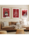 Transform your home into a winter wonderland with this cheerful 3-piece canvas art set! Featuring a jolly snowman, festive Christmas tree, and complementary holiday design, these prints bring instant seasonal charm to any room. Each canvas showcases vibrant colors and playful details that capture the magic of the holidays. Perfect for living rooms, bedrooms, or entryways, this set makes decorating effortless and fun. Create a cozy, festive atmosphere that'll have everyone smiling from November through New Y