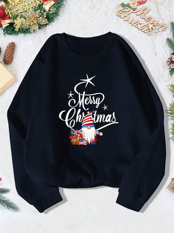 Get into the holiday spirit with our Festive Cheer sweatshirt for women! Perfect for autumn and winter, this casual sweatshirt features a fun Christmas print that will bring joy to any occasion. Stay warm and stylish with our cozy and festive sweatshirt.