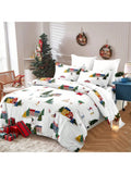 Transform your bedroom into a cozy holiday haven with our Festive Christmas Tree Duvet Cover Set. Featuring a charming Christmas tree design, this set will add a festive touch to your decor. Made with ultra-soft materials, it is perfect for snuggling up and creating a warm and inviting atmosphere this holiday season.