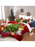 Create a cozy and festive atmosphere in your bedroom with our Christmas Tree Patchwork Duvet Cover Set. Featuring a patchwork design of holiday-themed patterns, this set is perfect for all seasons. Made with soft, durable materials, it will keep you warm and comfortable while adding a touch of holiday spirit to your decor.